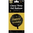 balon foliowy happy birthday classy party zloto czarny pd party 18 rnd