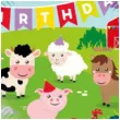 balon foliowy happy birthday farma zwierzeta procos 18 rnd