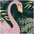balon foliowy happy birthday flamingo folat 18 rnd