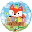 balon foliowy happy birthday fox qualatex 18 rnd
