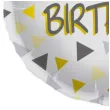 balon foliowy happy birthday gold triangles folat 18 rnd