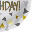 balon foliowy happy birthday gold triangles folat 18 rnd