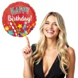 balon foliowy happy birthday impreza amscan 18 rnd