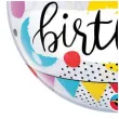 balon foliowy happy birthday kolka i groszki qualatex bubbles 22 orb