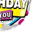 balon foliowy happy birthday kolorowe ksztalty qualatex 18 rnd