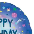 balon foliowy happy birthday kosmiczne urodziny amscan 18 rnd