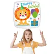 balon foliowy happy birthday lew amscan 18 sqr