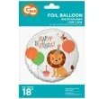 balon foliowy happy birthday lew godan 18 rnd