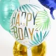 balon foliowy happy birthday liscie palmy folat 18 rnd