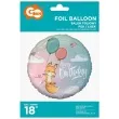 balon foliowy happy birthday lisek godan 18 rnd