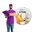 balon foliowy happy birthday lisek godan 18 rnd