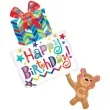 balon foliowy happy birthday misiowy prezent amscan 13 shp