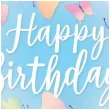 balon foliowy happy birthday motylki qualatex bubbles 22 orb