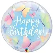balon foliowy happy birthday motylki qualatex bubbles 22 orb