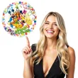 balon foliowy happy birthday myszka miki i przyjaciele amscan 18 rnd