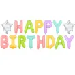 balon foliowy happy birthday napis partydeco 14 ltr