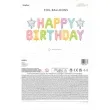 balon foliowy happy birthday napis partydeco 14 ltr