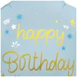 balon foliowy happy birthday niebieski matowy godan 18 str