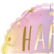 balon foliowy happy birthday ombre i gwiazdki qualatex 18 rnd