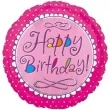 balon foliowy happy birthday pink amscan 17 rnd