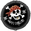 balon foliowy happy birthday piraci unique 18 rnd