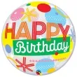 balon foliowy happy birthday qualatex bubbles 22 orb