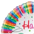 balon foliowy happy birthday rainbow unique 18 rnd