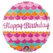 balon foliowy happy birthday rozowe luski amscan 9 shp