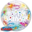 balon foliowy happy birthday swieczki qualatex bubbles 22 orb