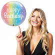 balon foliowy happy birthday tecza qualatex bubbles 22 orb
