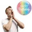 balon foliowy happy birthday tecza qualatex bubbles 22 orb