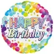balon foliowy happy birthday teczowe oaktree 18 rnd