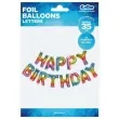 balon foliowy happy birthday teczowy godan 14 ltr