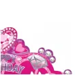 balon foliowy happy birthday tiara ksiezniczki rozowy amscan 24 shp