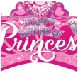 balon foliowy happy birthday tiara ksiezniczki rozowy amscan 24 shp