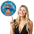 balon foliowy happy birthday tort niebieski takarakosan 14 rnd