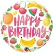 balon foliowy happy birthday urodzinowe owoce qualatex 18 rnd