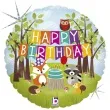 balon foliowy happy birthday woodland betallic 18 rnd