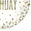 balon foliowy happy birthday zlote konfetti bialy unique 18 rnd