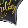 balon foliowy happy birthday zloto czarny jix 18 str