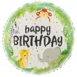 balon foliowy happy birthday zwierzatka safari partypal 18 rnd