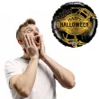 balon foliowy happy halloween czarno zloty qualatex 18 rnd