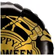 balon foliowy happy halloween czarno zloty qualatex 18 rnd