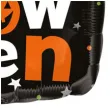 balon foliowy happy halloween czarny amscan 16 sqr