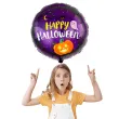 balon foliowy happy halloween dynia i duch fioletowy flexmetal 18 rnd