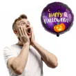 balon foliowy happy halloween dynia i duch fioletowy flexmetal 18 rnd