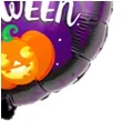 balon foliowy happy halloween dynia i duch fioletowy flexmetal 18 rnd