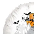 balon foliowy happy halloween noc z duchami bialy 18 rnd