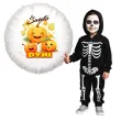 balon foliowy happy halloween swieto dyni bialy 18 rnd