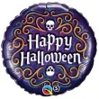 balon foliowy happy halloween szkieletor qualatex 18 rnd